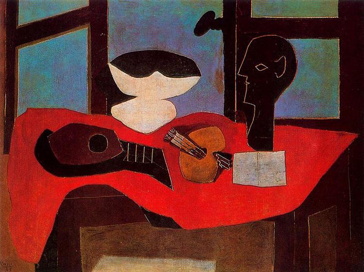 Pablo Picasso Oil Painting Still Life With Bust And Palette